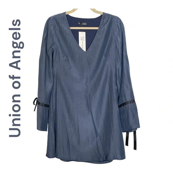 ✨NWT Union Of Angels Blue Boutique Dress - Picture 1 of 7